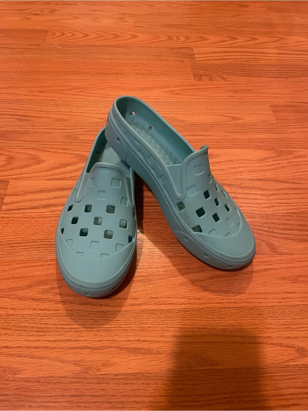 Women's Vans Slip-On Ventilated Rubber Water Shoes in Light Blue